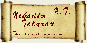 Nikodim Telarov vizit kartica